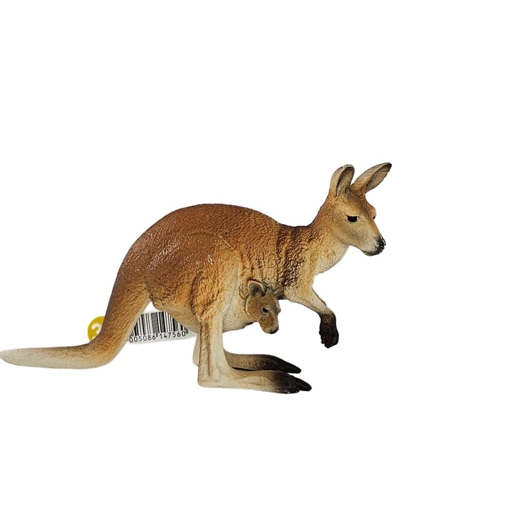 Schleich Kangaroo Mom With Joey Figurine #14756